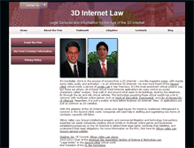 Tablet Screenshot of 3dinternetlaw.com